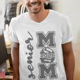 Senior Mom 2026 Wrestling Athlete Proud Parent Graduation Men's V-Neck T-Shirt