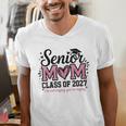 Senior Mom 2027 Class Of 2027 Graduation Proud Senior Mother Men's V-Neck T-Shirt