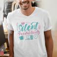 Silent Productivity Introvert Office Staff Secretary Admin Men's V-Neck T-Shirt Silent Productivity Introvert Office Staff Secretary Admin Men's V-Neck T-Shirt