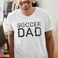 Soccer Dad Player Daddy Father Men's V-Neck T-Shirt Soccer Dad Player Daddy Father Men's V-Neck T-Shirt