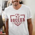 Soccer Senior Night Soccer Senior 2025 Graduation 33 Men's V-Neck T-Shirt