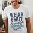 Spicy Romance Book Reader Fan Weird Smut Social Club Premium Tri-Blend Men's V-Neck T-Shirt