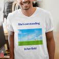 Out Standing In Her Field Graduation Tee Men's V-Neck T-Shirt