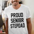 Stepfather SEN18R Graduation Party Stepdad Senior 2018 Shirt Men's V-Neck T-Shirt