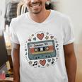 Summer ’95 Retro Cassette Tape Nostalgia Music Lover Premium Tri-Blend Men's V-Neck T-Shirt