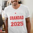 Super Proud Grandad Of 2025 Graduate Graduation Family Premium Men's V-Neck T-Shirt