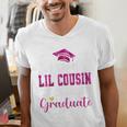 Super Proud Little Cousin Of 2025 Graduate Graduation Family Premium Tri-Blend Men's V-Neck T-Shirt