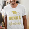 Super Proud Nonna Of 2025 Graduate Senior Graduation Family Premium Men's V-Neck T-Shirt