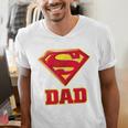 Superman Super Dad Men's V-Neck T-Shirt Superman Super Dad Men's V-Neck T-Shirt