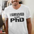 I Survived My Dad's PhD Graduation Men's V-Neck T-Shirt