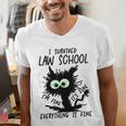 I Survived Law School Graduation 2025 2026 Men's V-Neck T-Shirt