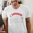 I Survived My Wife's PhD Graduation Slim Fit Shirt Men's V-Neck T-Shirt