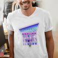Temporal Trends Vaporwave Style Retro Nostalgia Look Premium Tri-Blend Men's V-Neck T-Shirt Temporal Trends Vaporwave Style Retro Nostalgia Look Premium Tri-Blend Men's V-Neck T-Shirt