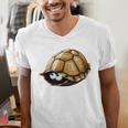 Timid Turtle Cute Introvert Misanthropic Antisocial Men's V-Neck T-Shirt Timid Turtle Cute Introvert Misanthropic Antisocial Men's V-Neck T-Shirt