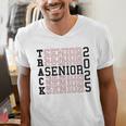 Track Senior Night Track Senior 2025 Graduation 60 Men's V-Neck T-Shirt