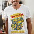 Transformers Father's Day Bumblebee My Dad Is Brave Men's V-Neck T-Shirt