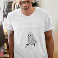 I Used To Be Somebody Nostalgia Halloween Spooky Season Premium Tri-Blend Men's V-Neck T-Shirt