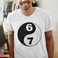 Vintage 6 7 Yin Yang Namaste Six Seven Nostalgia Men's V-Neck T-Shirt