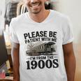 Vintage Be Patient With Me I'm From The 1900s Steam Train Men's V-Neck T-Shirt Vintage Be Patient With Me I'm From The 1900s Steam Train Men's V-Neck T-Shirt
