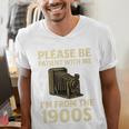 Vintage Please Be Patient With Me I'm From The 1900s Camera Premium Men's V-Neck T-Shirt