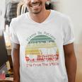 Vintage Sunset Please Be Patient With Me I'm From The 1900s Premium Men's V-Neck T-Shirt