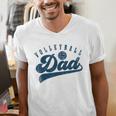 Volleyball Dad Daddy Father's Day Men's V-Neck T-Shirt