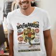 Werewolf Wolfmanator Nostalgia Vintage Halloween Men's V-Neck T-Shirt Werewolf Wolfmanator Nostalgia Vintage Halloween Men's V-Neck T-Shirt