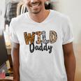 Wild Daddy Zoo Born Two Be Wild B-Day Safari Jungle Animal Men's V-Neck T-Shirt
