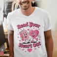 Women's Book Lover Read Your Heart Out Teacher Kids Valentines Men's V-Neck T-Shirt Women's Book Lover Read Your Heart Out Teacher Kids Valentines Men's V-Neck T-Shirt