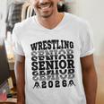 Wrestling Senior 2026 Graduation Men's V-Neck T-Shirt