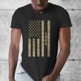 1964 Year Nostalgia Desert Camo Distressed American Flag Men's V-Neck T-Shirt