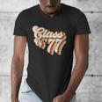 1977 Class Reunion Retro Class Of 77 High School Graduation Men's V-Neck T-Shirt