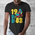 1983 Retro Raised In The 80s Old School Nostalgia Vibes Men's V-Neck T-Shirt 1983 Retro Raised In The 80s Old School Nostalgia Vibes Men's V-Neck T-Shirt