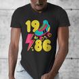 1986 Retro Raised In The 80s Old School Nostalgia Vibes Men's V-Neck T-Shirt 1986 Retro Raised In The 80s Old School Nostalgia Vibes Men's V-Neck T-Shirt