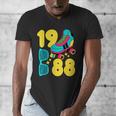 1988 Retro Raised In The 80s Old School Nostalgia Vibes Men's V-Neck T-Shirt 1988 Retro Raised In The 80s Old School Nostalgia Vibes Men's V-Neck T-Shirt