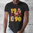 1990 Retro Raised On 90s Music Old School Nostalgia Punk Men's V-Neck T-Shirt