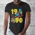 1990 Retro Raised In The 90s Old School Nostalgia Vibes Men's V-Neck T-Shirt