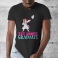 1st Grade Graduation Dabbing Unicorn Lover T-Shirt Kids Men's V-Neck T-Shirt