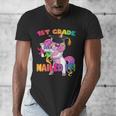 1st Grade Nailed It Flossing Unicorn Graduation Shirt Men's V-Neck T-Shirt