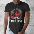 2 Year Old Racing Car Two Fast Birthday 2nd Family Dad Men's V-Neck T-Shirt