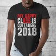 2018 Senior Graduation My Happy Class Shirt Men's V-Neck T-Shirt