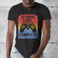 2nd Grade Level Complete Graduation Student Video Gamer Men's V-Neck T-Shirt