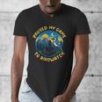 8-Bit Gamer Birder Blue Jay Arcade Nostalgia Nature Men's V-Neck T-Shirt 8-Bit Gamer Birder Blue Jay Arcade Nostalgia Nature Men's V-Neck T-Shirt