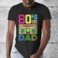80s Dad 1980s Fashion Eighties Theme Outfit Fathers Day 80's Men's V-Neck T-Shirt