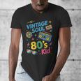 80’s Kid Nostalgia Retro Music Lover Retro 1980s Throwback Men's V-Neck T-Shirt