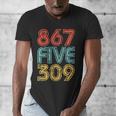 8675309 Retro Vintage 80's 90's Music Nostalgia Men's V-Neck T-Shirt 8675309 Retro Vintage 80's 90's Music Nostalgia Men's V-Neck T-Shirt