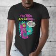 The 90s Are Calling Retro 90s Kid Nostalgia Gag Meme Men's V-Neck T-Shirt
