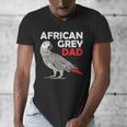 African Grey Parrot Dad Congo Bird Father Men's V-Neck T-Shirt