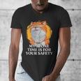 My Alone Time Is For Your Safety Coffee Lover Introvert Men's V-Neck T-Shirt