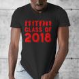 & Red Class Of 2018 Senior GraduationShirt Men's V-Neck T-Shirt